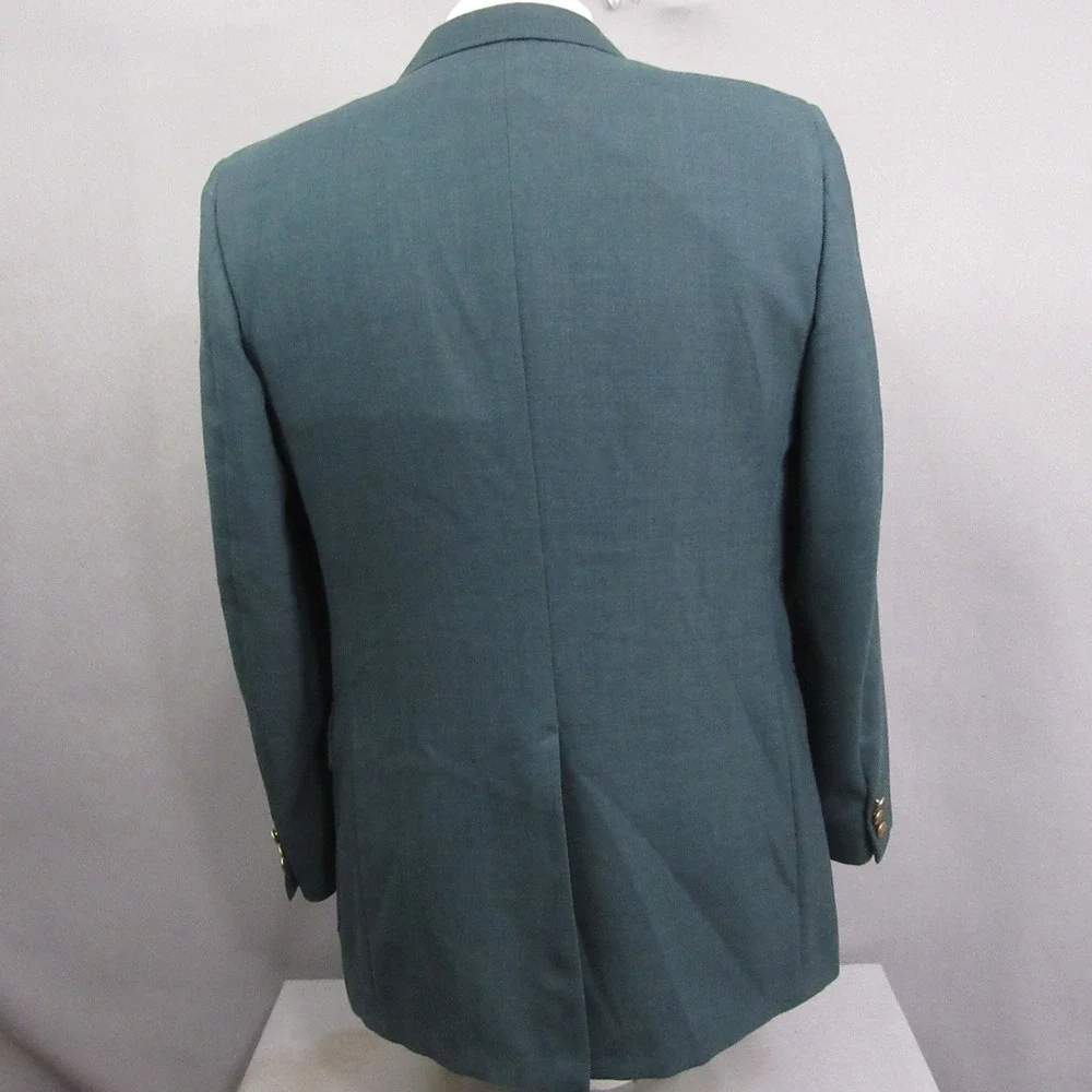 John Alexander Green Blazer 42R Gold Button Semi-Structured Woven‎ Classic Golf